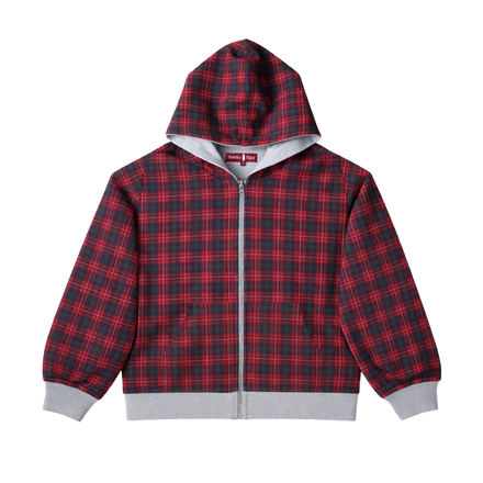 Plaided Reverse Hoodie